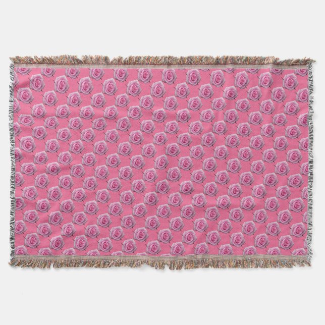 Rose Blume Blanket Rosenwirbel Decken Geschenk (Vorderseite)