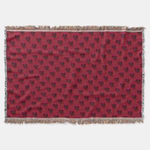 Rose Blume Blanket-Rote Rosen Decken Decken Gesche