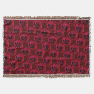 Rose Blume Blanket-Rote Rosen Decken Decken Gesche