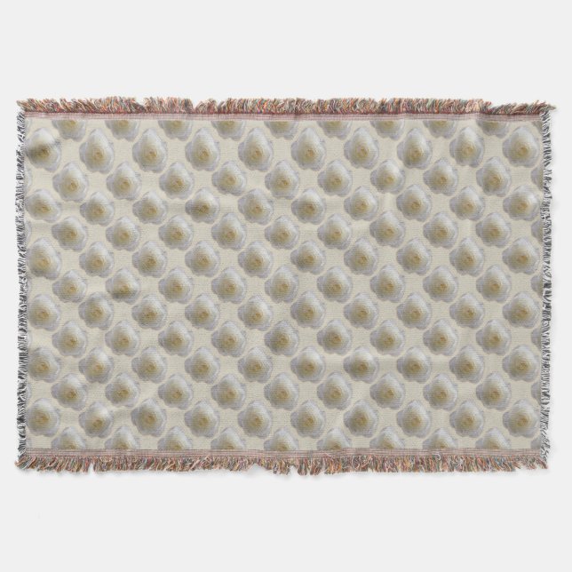 Rose Blume Blanket Weißrosen Kürbisgeweih Geschenk Decke (Vorderseite)