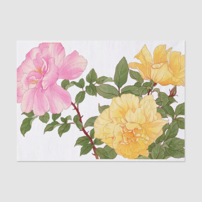 Rose Blume, Blumen Seidenpapier (Vorderseite)