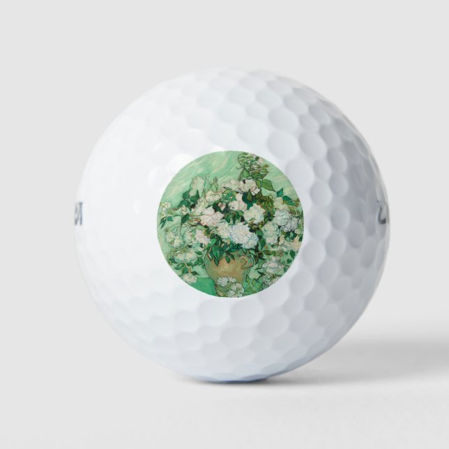 Rose - Blume Bouquet Golfball (Vorderseite)