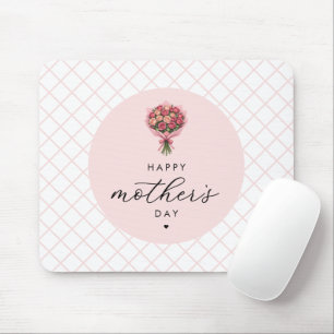 Rose Blume Bouquet Happy Mother Day Elegante Mousepad