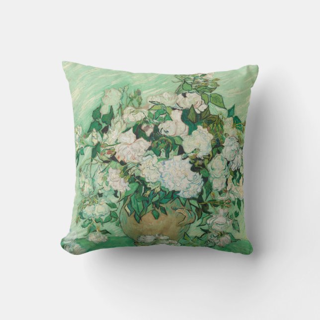 Rose - Blume Bouquet Kissen (Vorderseite)