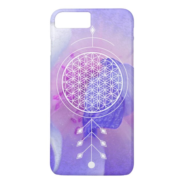 *~* Rose Blume des Lebens Reiki Yoga Massage Case-Mate iPhone Hülle (Rückseite)