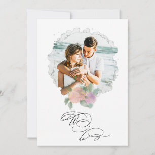 *~* ROSE Blume FOTO UAWG + QR AR6 Wedding Invit Einladung