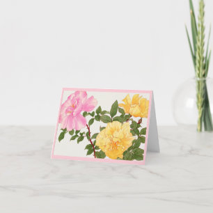 Rose Blume, Geburtstag Karte