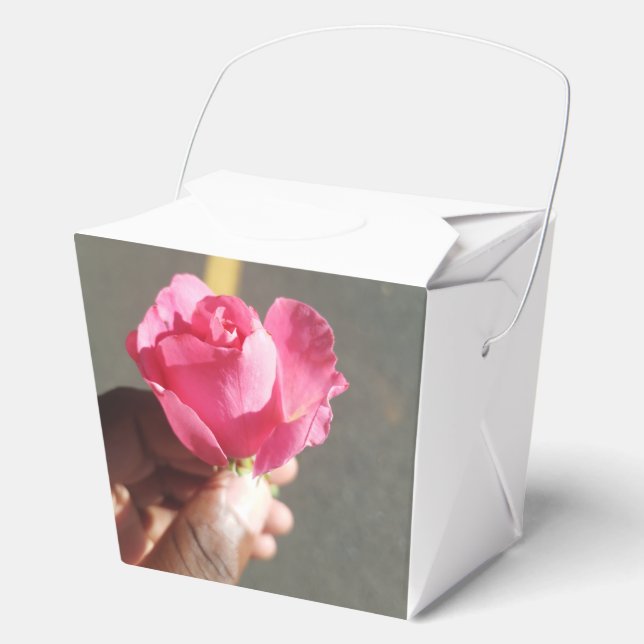Rose Blume Gefälligkeitsbox Geschenkschachtel (Vorderseite)