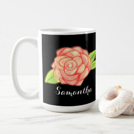 Rose Blume Kaffeetasse