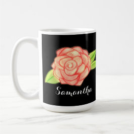 Rose Blume Kaffeetasse