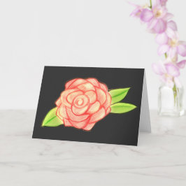 Rose Blume Karte
