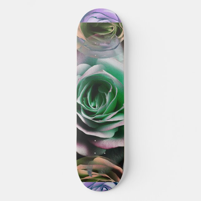 ROSE BLUME KÜNSTLERISCHER STIL SKATEBOARD (Vorderseite)