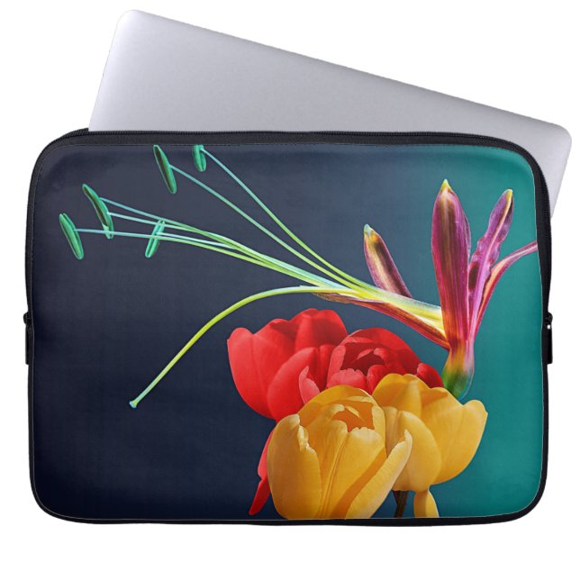 Rose Blume Laptopschutzhülle (Vorderseite)