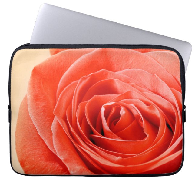 Rose Blume Laptopschutzhülle (Vorderseite)