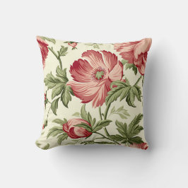 Rose Blume Muster Kissen