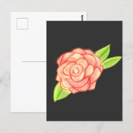 Rose Blume Postkarte