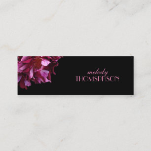 Rose Blume Prunk Aquamarines Aqua Ticino Mini Visitenkarte