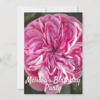 Rose Blume Rosa Geburtstag Kinder Einladung