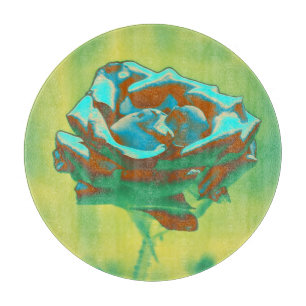Rose Blume Schneidebrett