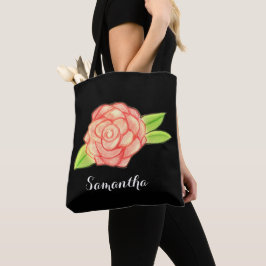 Rose Blume Tasche