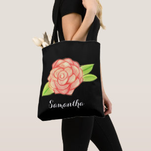 Rose Blume Tasche