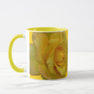 Rose Blume Tasse Kaffeecup Gelbe Rosen Cup