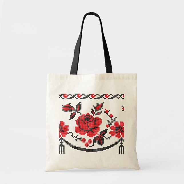 Rose Blume Tragetasche (Vorne)