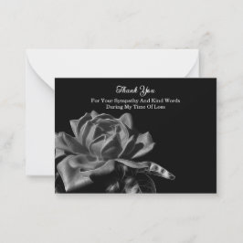 Rose Blume Vielen Dank Mitteilungskarte