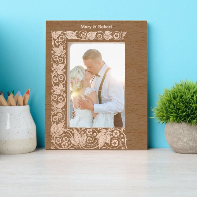 Rose Blume Weingrenzen Geätzte Rahmen (Von Creator hochgeladen)