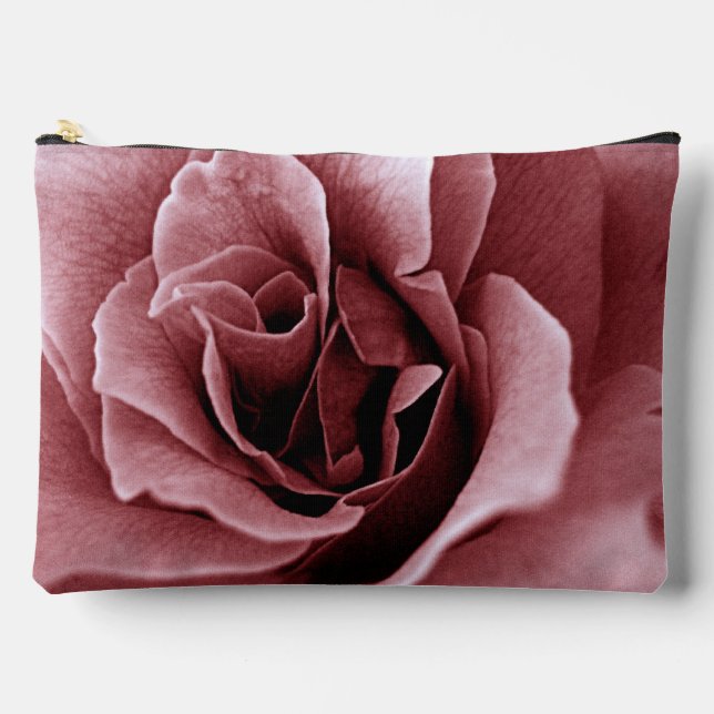 Rose Blume Zubehörtasche (Vorderseite)