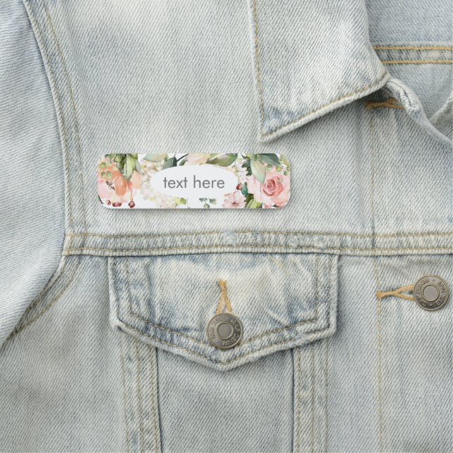 Rose Blumenbezeichnungen Namensschild (Beispiel)
