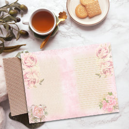 Rose Blumenbündel Junk Journal Paper