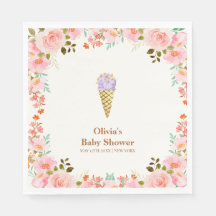 Rose Blumengarten Scoop Ice Cream Baby Dusche
