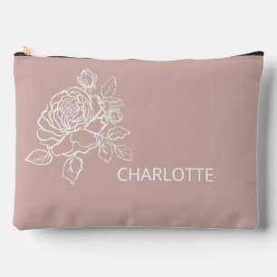 Rose Blumenkohl Individuelle Name Zubehörtasche