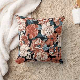 Rose Blumenmuster Elegantes Design Kissen