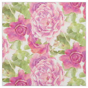 Rose Blumenrosa Stoff