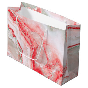 Rose Blush Luxus Edelstein Marmor Große Geschenktüte
