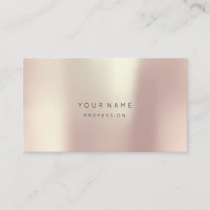 Rose Blush Pearly Abstrakt Minimal Seidenmetalux Visitenkarte