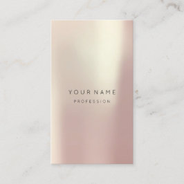 Rose Blush Pearly Abstrakt Minimalseide Vertikal Visitenkarte