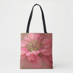 Rose Blush Poinsettias Digitale Kunst Tasche