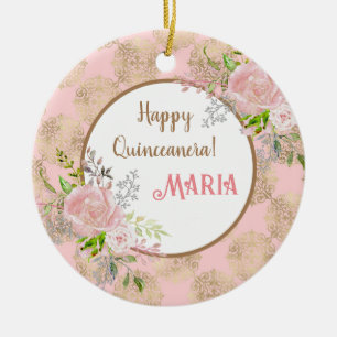Rose Blush Quinceanera Ornement