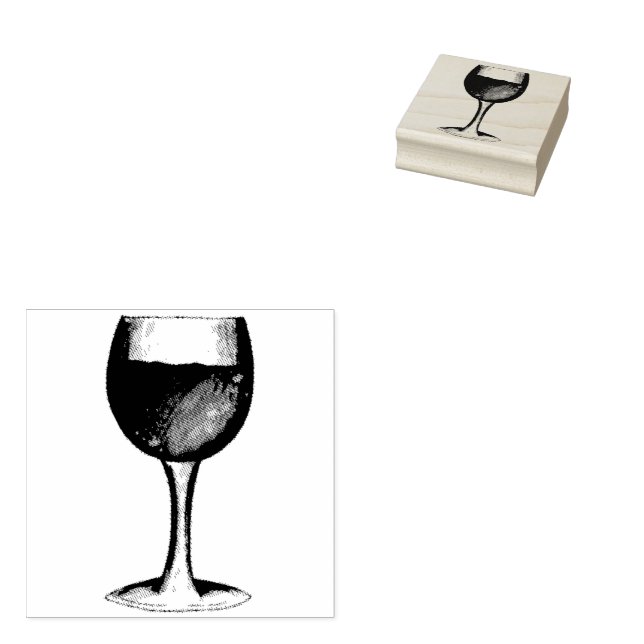 Rosé Blush Weinkeller Weinkultur und Erde Weinberg Gummistempel (Stempel)