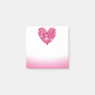 Rose Blütenblätter rosa Blende Postit Notizblock