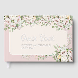 Rose Blütenfarbene Hochzeit Gästebuch