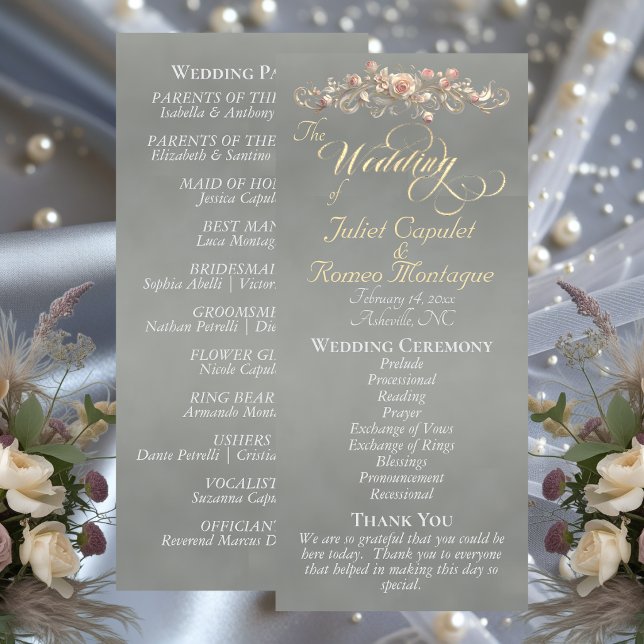 Rose Bogen - Weise Hochzeit Programm (Von Creator hochgeladen)