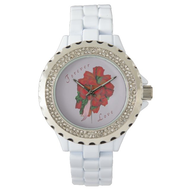 Rose Bouquet Armbanduhr (Vorderseite)