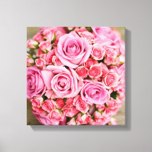 Rose Bouquet Blume Leinwanddruck