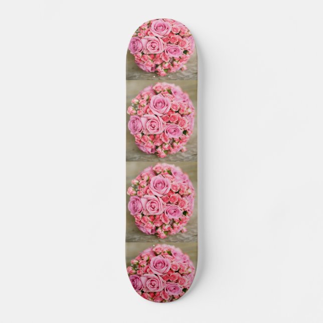 Rose Bouquet Blume Skateboard (Vorderseite)