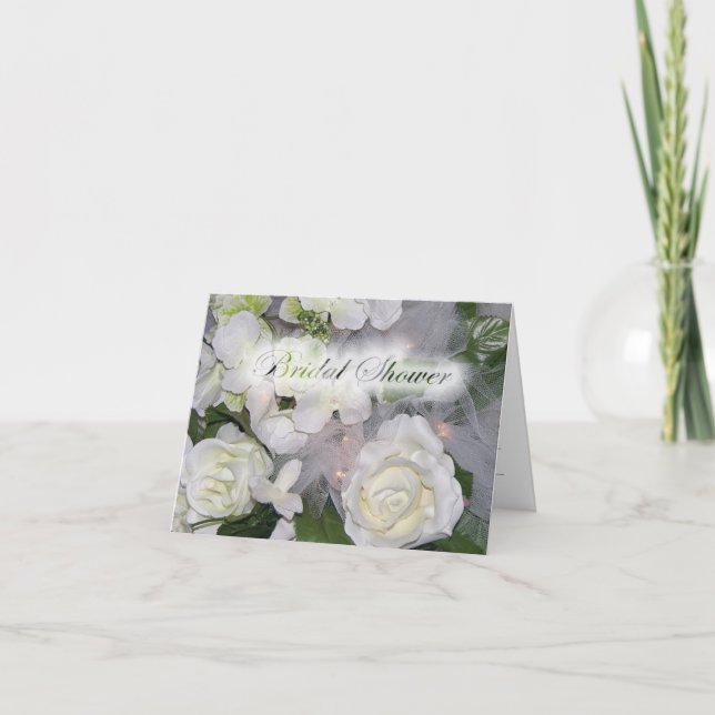 Rose Bouquet Bridal Dusche Einladung (Vorderseite)