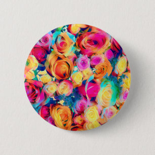 Rose Bouquet Button